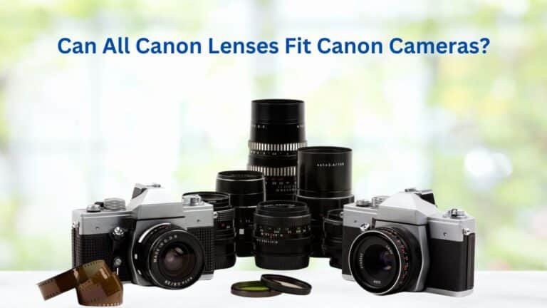 Can All Canon Lenses Fit Canon Cameras?